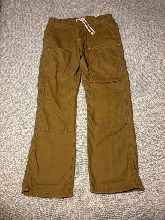Wrangler Other - Men's Brown Utility Straight 
Leg Cargo Work Pants - Drawstring Waist